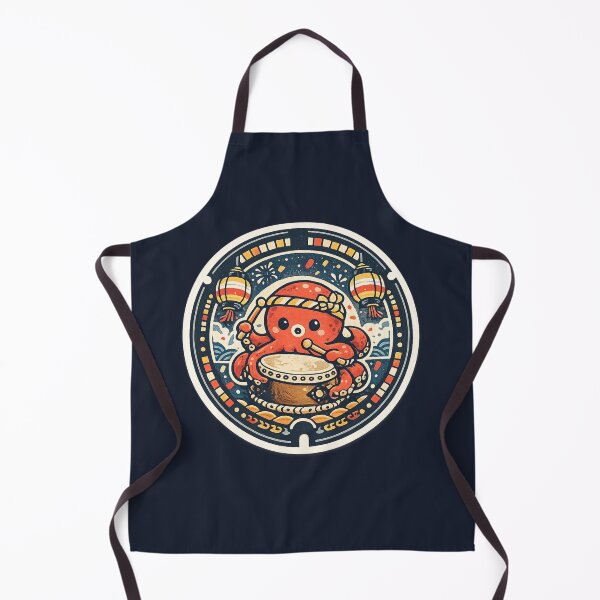 Item preview, Octopus Taiko Matsuri – Japanese Manhole Cover Art designed and sold by Planthem.