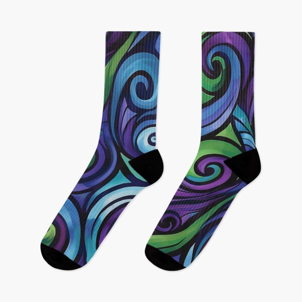 Aperçu de l'œuvre Modèle Paua maori de Nouvelle-Zélande Koru Design 778 créée et vendue par GrinGalore.
