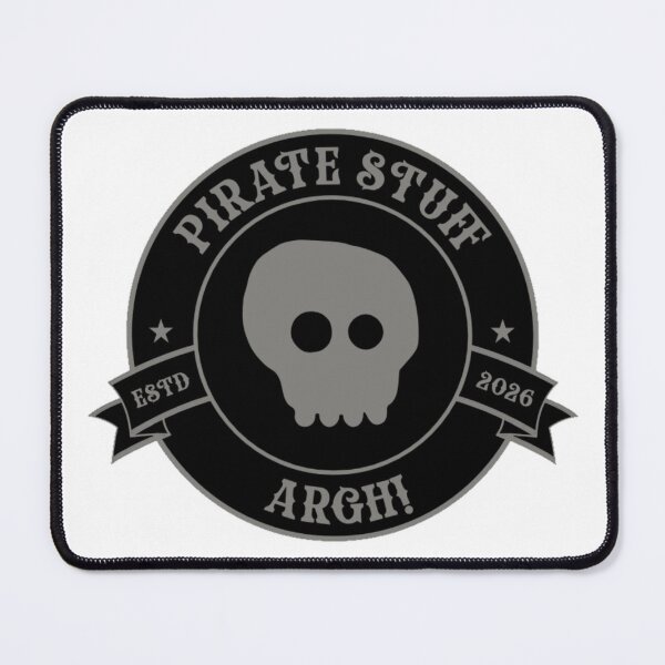 Item preview, Pirate Stuff Skull Logo Sticker - Argh! Pirate Badge designed and sold by octozap.