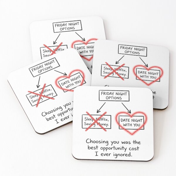 Item preview, Opportunity Cost Economics of Romance for Valentine's Day designed and sold by FiscalFashions.