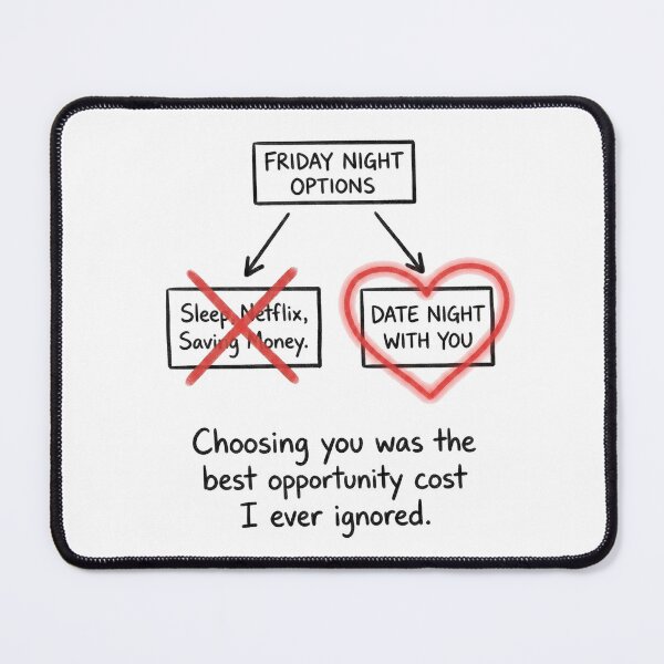 Item preview, Opportunity Cost Economics of Romance for Valentine's Day designed and sold by FiscalFashions.