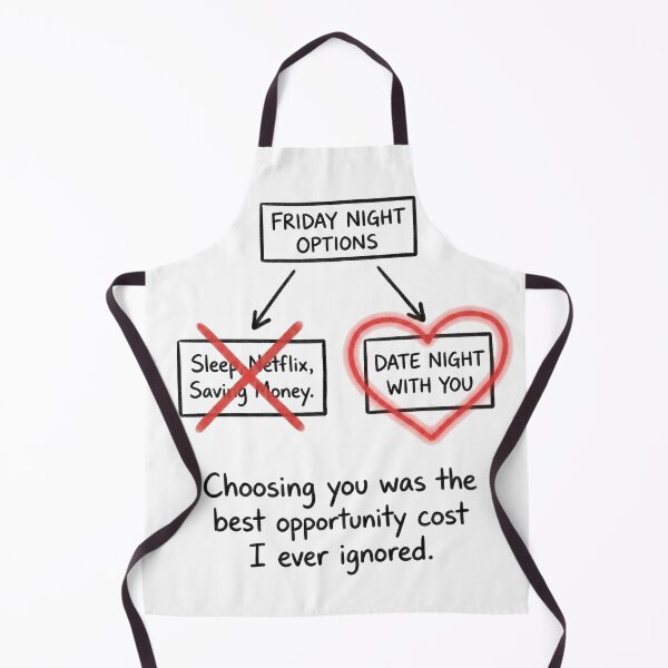 Item preview, Opportunity Cost Economics of Romance for Valentine's Day designed and sold by FiscalFashions.