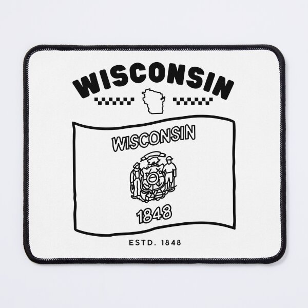 Item preview, Wisconsin flag USA designed and sold by Peerless-Prime.