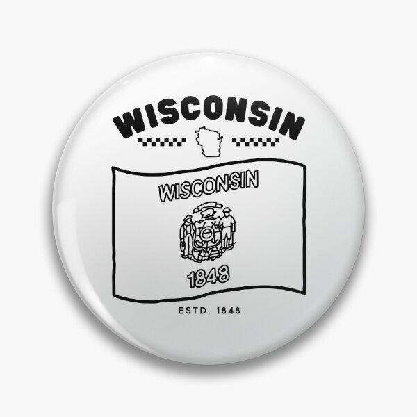 Item preview, Wisconsin flag USA designed and sold by Peerless-Prime.