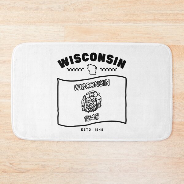 Item preview, Wisconsin flag USA designed and sold by Peerless-Prime.
