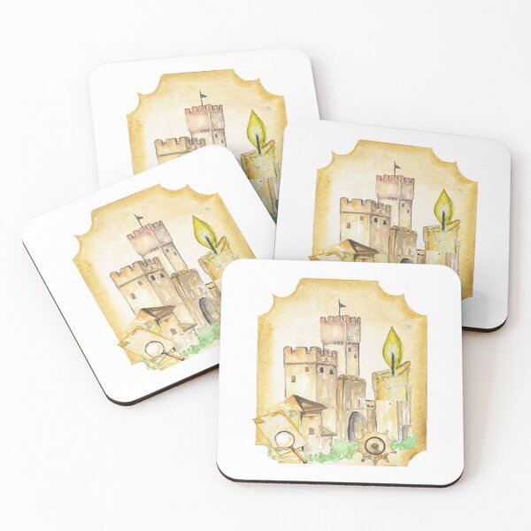 Item preview, Vintage Mystery Castle Doodle Sticker designed and sold by Nourhan2021.