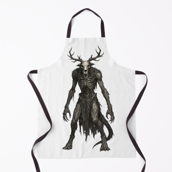 Item preview, Wendigo Mythical Creature Art — Dark Forest Spirit Horror Illustration | Ancient Curse & Fear Symbol designed and sold by AlexLineArt.