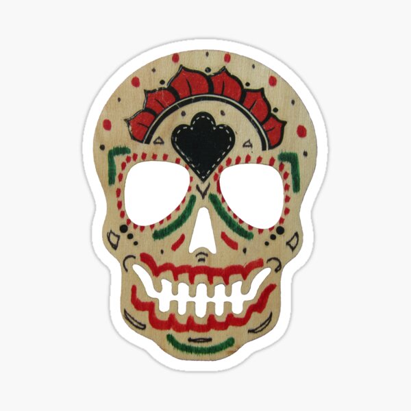 Mini Skull Matt Sticker