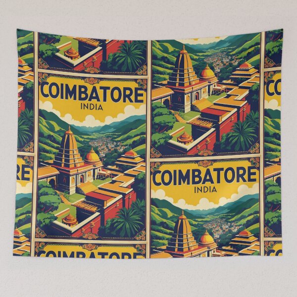 Item preview, Coimbatore India Vintage Travel Tourism  designed and sold by TravelersGems.
