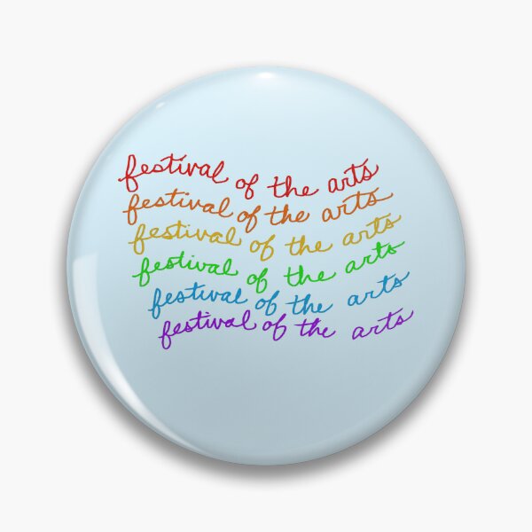 Item preview, Showcase Art Festival Rainbow Wave Text designed and sold by thnkthphncnsco.