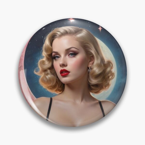 Item preview, The Flower Moon: Noir Tarot Art Deco Pin-Up – 1920s Femme Fatale designed and sold by MissSaylor.