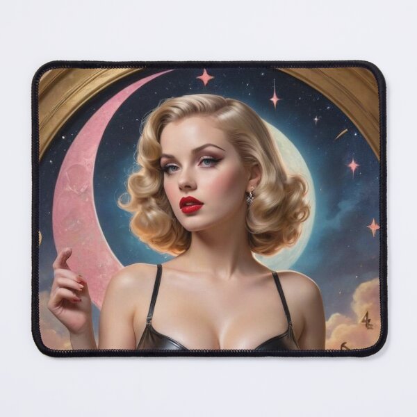 Item preview, The Flower Moon: Noir Tarot Art Deco Pin-Up – 1920s Femme Fatale designed and sold by MissSaylor.