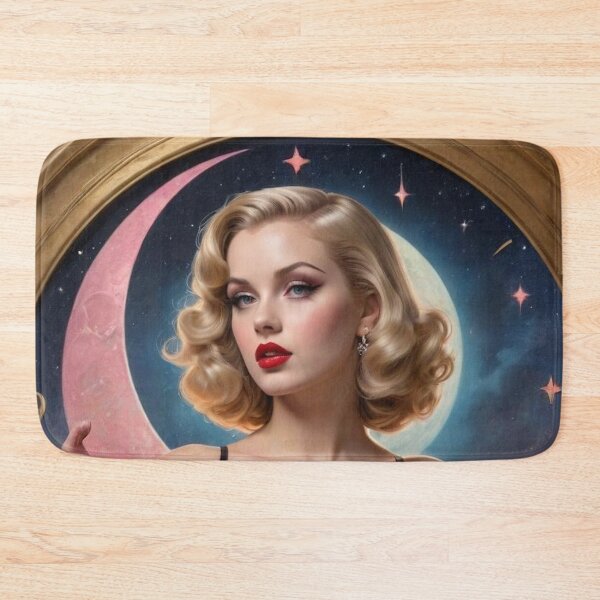 Item preview, The Flower Moon: Noir Tarot Art Deco Pin-Up – 1920s Femme Fatale designed and sold by MissSaylor.