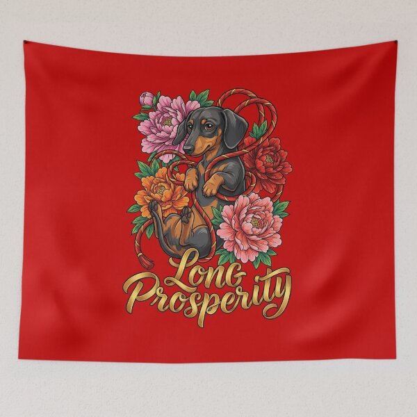 Item preview, Dachshund Long Prosperity Rope designed and sold by Tong4130.