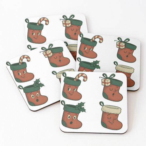 Item preview, Christmas Socks Sticker Illustration | Cozy Holiday Footwear Art | Cute Festive Winter Design designed and sold by PaintedPixels01.
