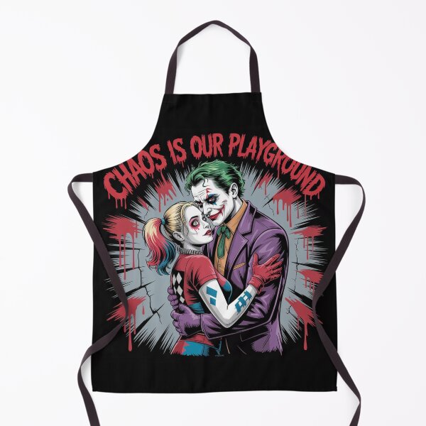 Item preview, Chaos Is Our Playground - Joker and Harley Quinn Intense Embrace Art designed and sold by Midnight Veil Designs.