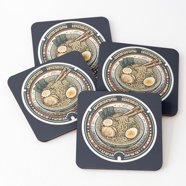 Item preview, Ramen Bowl Top View – Japanese Manhole Cover Art designed and sold by Planthem.
