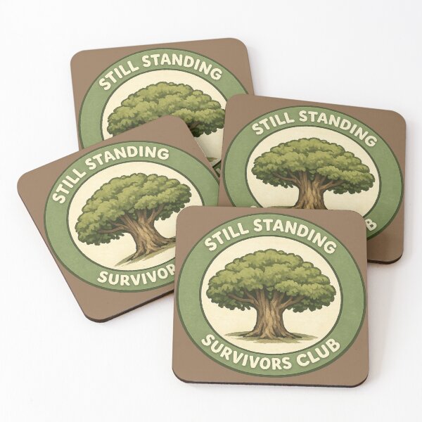 Item preview, Still Standing Survivors Club Tree Badge designed and sold by ChirpInc.