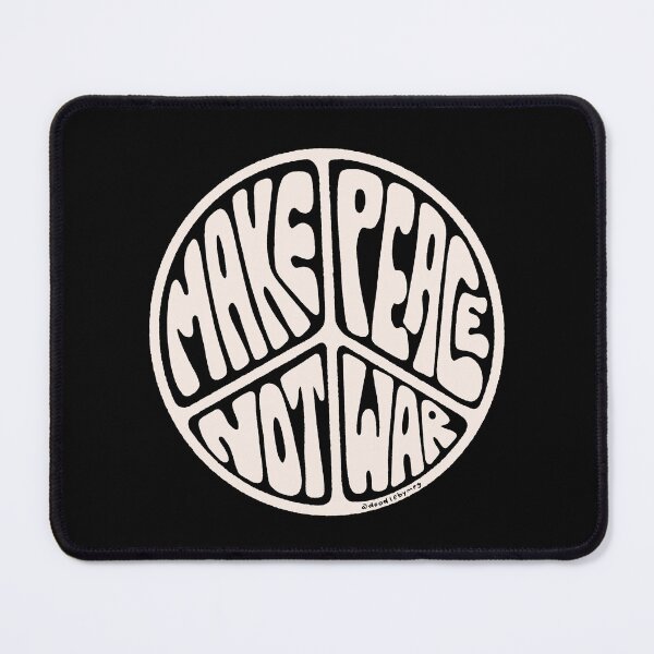 Item preview, Make Peace Not War in Cream designed and sold by doodlebymeg.