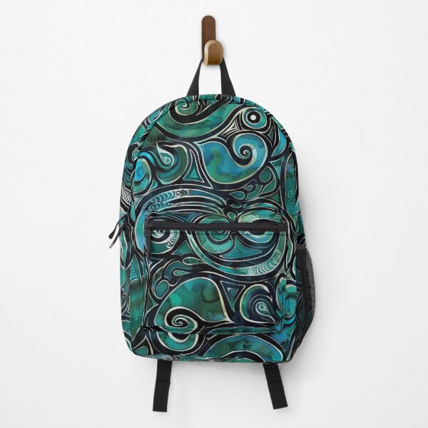 Item preview, New Zealand Māori Paua Pattern Koru Design 779 designed and sold by GrinGalore.