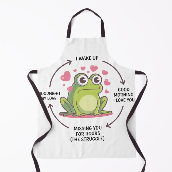 Item preview, Cute Frog Daily Love Cycle Illustration designed and sold by MonkiFlipp.