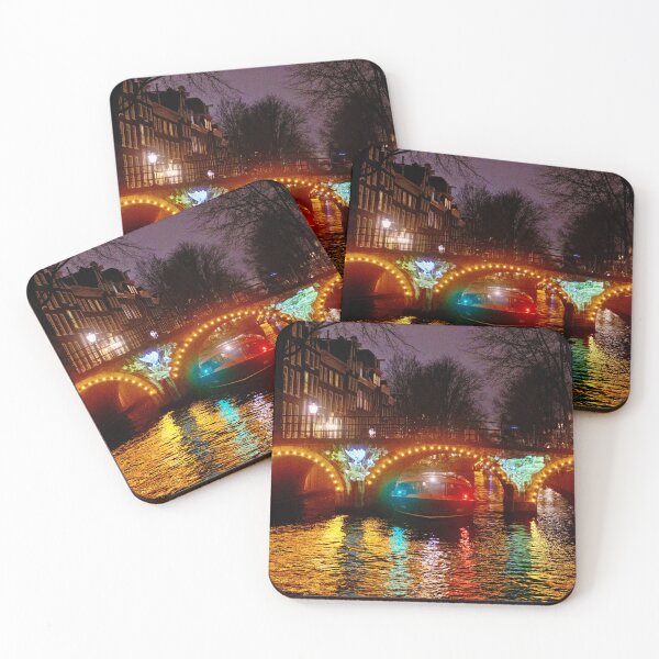 Item preview, Amsterdam, Herengracht Leidsegracht at night designed and sold by Amsterdam-Pan.