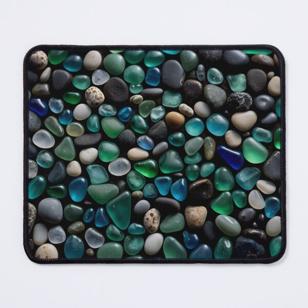 Item preview, Ocean Treasures Collection of Polished Sea Glass and Smooth Beach Pebbles in Coastal Colors designed and sold by Arcadia World.