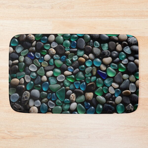 Item preview, Ocean Treasures Collection of Polished Sea Glass and Smooth Beach Pebbles in Coastal Colors designed and sold by Arcadia World.