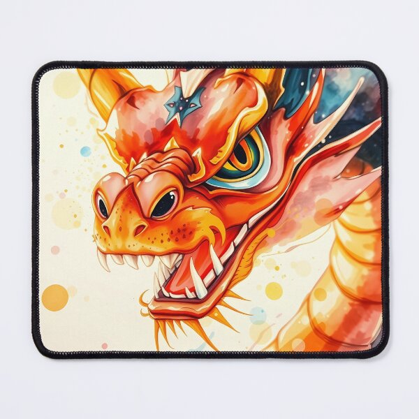 Item preview, Vibrant Dragon Head with Fiery Colors designed and sold by cuprum.