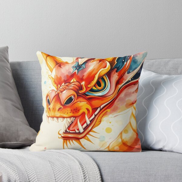 Item preview, Vibrant Dragon Head with Fiery Colors designed and sold by cuprum.