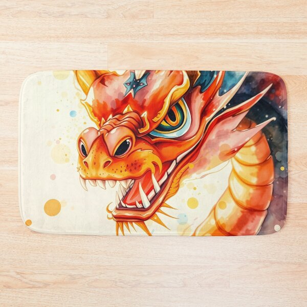 Item preview, Vibrant Dragon Head with Fiery Colors designed and sold by cuprum.