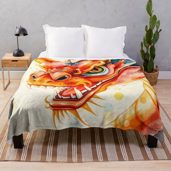 Item preview, Vibrant Dragon Head with Fiery Colors designed and sold by cuprum.