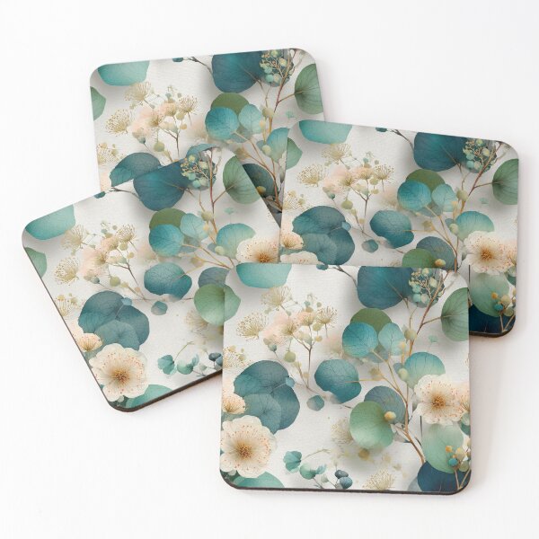 Item preview, Eucalyptus Watercolor Pattern designed and sold by EnkiMakes.