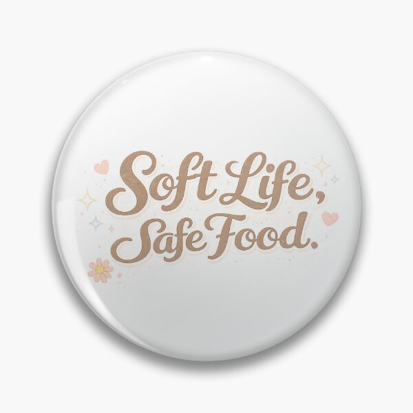 Item preview, Soft Life, Safe Food – Girly Wellness Aesthetic with Hearts | Gluten Free Design designed and sold by My Gluten Free Life UK.