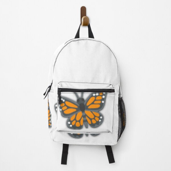 Item preview, Minimalist Orange Monarch Butterfly Icon - Cute Gray Body Butterfly Sticker Design designed and sold by Faali950.