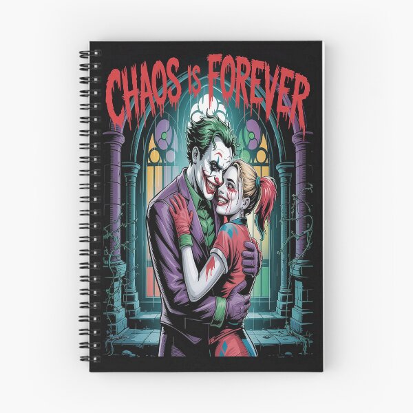 Item preview, Chaos Is Forever - Joker and Harley Quinn Gothic Cathedral Embrace Art designed and sold by Midnight Veil Designs.