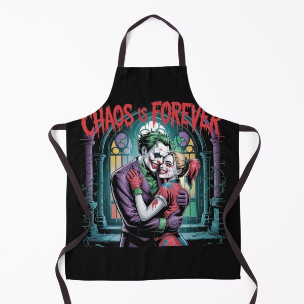 Item preview, Chaos Is Forever - Joker and Harley Quinn Gothic Cathedral Embrace Art designed and sold by Midnight Veil Designs.