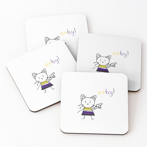 Item preview, Pointing Cat - Non-binary designed and sold by shadow-chomper.