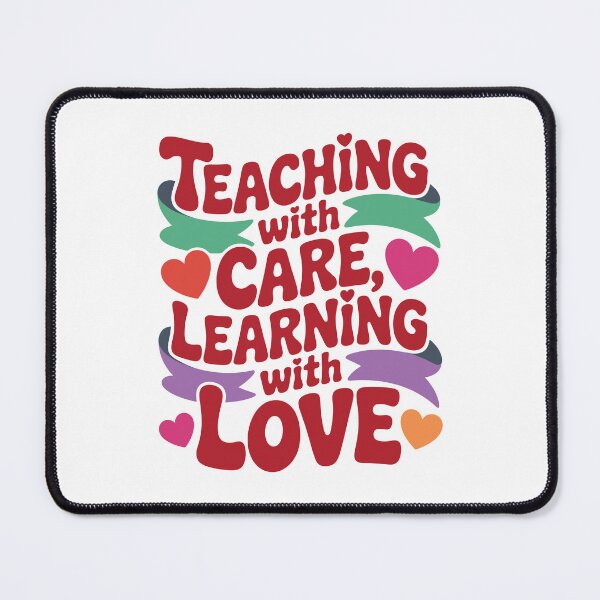 Item preview, Teaching with Care, Learning with Love – Cute Valentine Teacher T-Shirt designed and sold by HaweeWear.