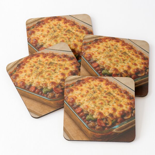 Item preview, Golden Baked Lasagna With Meat designed and sold by PandaTShirtShop.