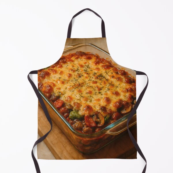 Item preview, Golden Baked Lasagna With Meat designed and sold by PandaTShirtShop.