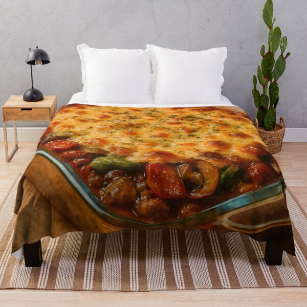 Item preview, Golden Baked Lasagna With Meat designed and sold by PandaTShirtShop.