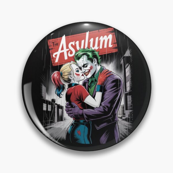 Artikelvorschau, The Asylum – Joker und Harley Quinn: Rainy Embrace Art entworfen und verkauft von Midnight Veil Designs.
