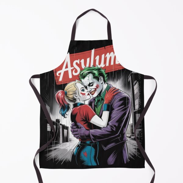 Item preview, The Asylum - Joker and Harley Quinn Rainy Embrace Art designed and sold by Midnight Veil Designs.