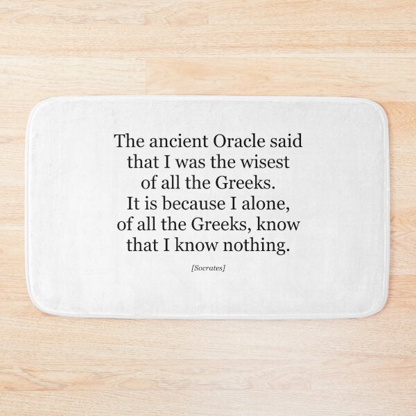 Item preview, Quote: I alone of all the Greeks know that I know nothing - Socrates designed and sold by KenLey73.