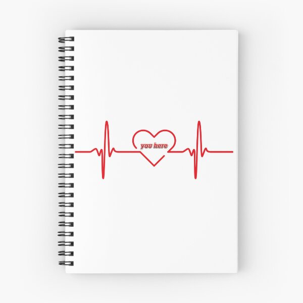 Item preview, You Here Heartbeat Line Sticker | ECG Love Heart Pulse Design designed and sold by ZYNORAworld.