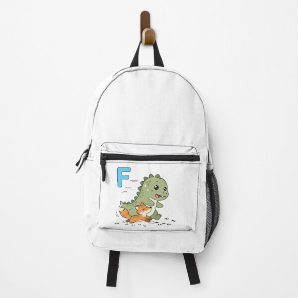 Item preview, Cute Dinosaur Alphabet F – Dino and Fox Friends Kids Illustration designed and sold by MeeraArts&Crafts.