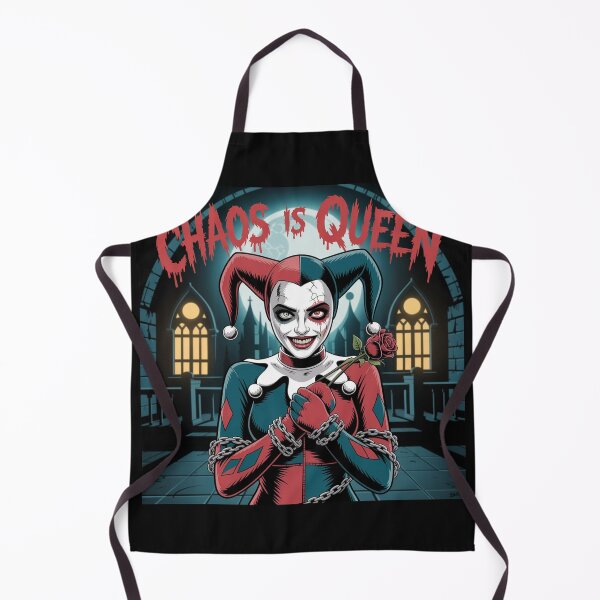 Item preview, Chaos Is Queen - Harley Quinn Gothic Asylum Horror Art designed and sold by Midnight Veil Designs.