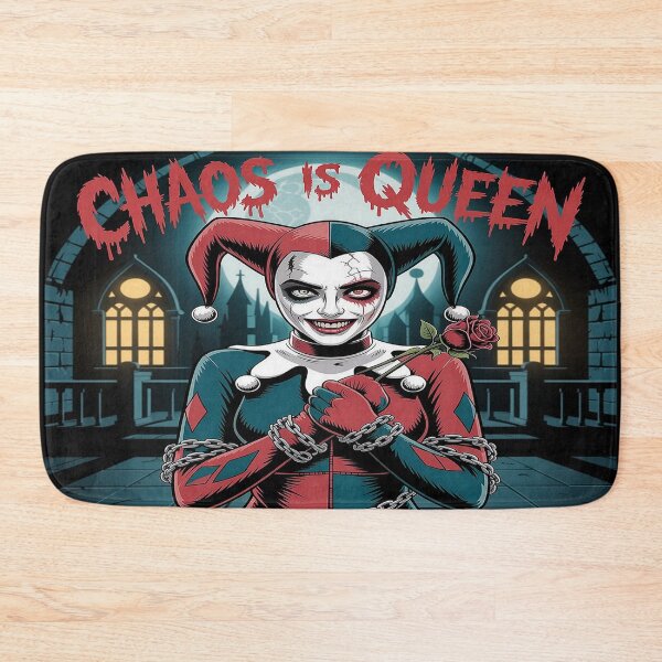 Item preview, Chaos Is Queen - Harley Quinn Gothic Asylum Horror Art designed and sold by Midnight Veil Designs.