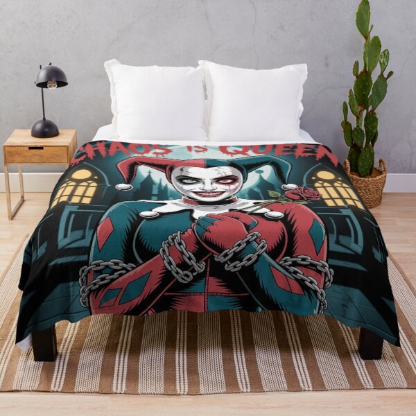 Item preview, Chaos Is Queen - Harley Quinn Gothic Asylum Horror Art designed and sold by Midnight Veil Designs.